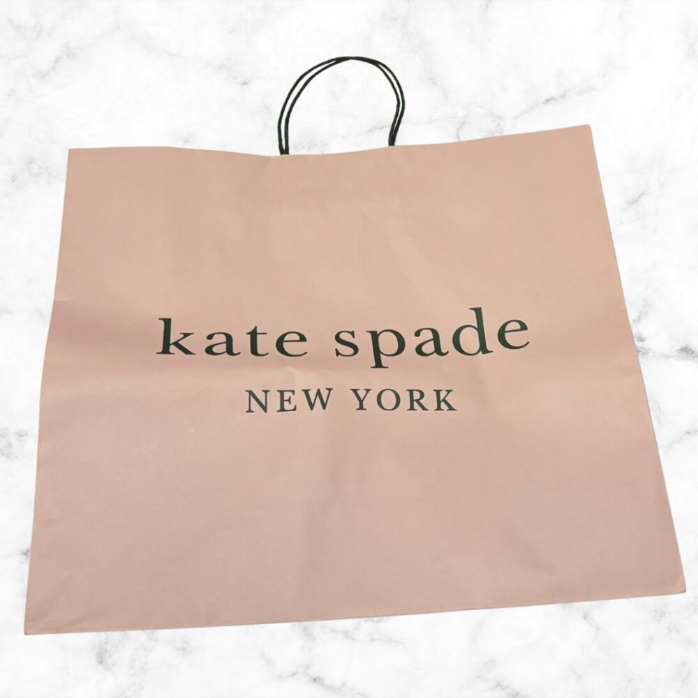 KATE SPADE | Large Pink Shopping Bag – 16" x 18" | Gift Bag / Storage Tote